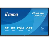 iiyama ProLite TE9813A-B1AG - Classe de diagonale 98" (97.5" visualisable) écran LCD rétro-éclairé par LED - signalétique numérique interactive - avec écran tactile (multi-touch) / capacité PC en opti