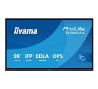 iiyama ProLite TE9813A-B1AG - Classe de diagonale 98" (97.5" visualisable) écran LCD rétro-éclairé par LED - signalétique numérique interactive - avec écran tactile (multi-touch) / capacité PC en opti