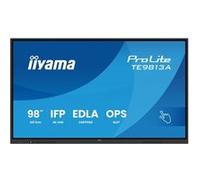 iiyama ProLite TE9813A-B1AG - Classe de diagonale 98" (97.5" visualisable) écran LCD rétro-éclairé par LED - signalétique numérique interactive - avec écran tactile (multi-touch) / capacité PC en opti