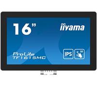 Iiyama Prolite TF1615MC-B1 écran Plat de PC 39,6 cm (15.6") 1920 x 1080 Pixels Full HD Écran Tactile Noir
