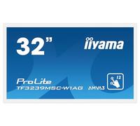 iiyama Prolite TF3239MSC-W1AG Moniteur à écran Tactile 80 cm (31.5") 1920 x 1080 Pixels Plusieurs Pressions Multi-utilisateur Blanc