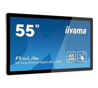 iiyama Prolite TF5539UHSC-B1AG Moniteur à écran Tactile 139,7 cm (55") 3840 x 2160 Pixels Plusieurs Pressions Multi-utilisateur Noir
