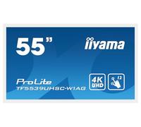iiyama Prolite TF5539UHSC-W1AG Moniteur LED IPS 139 cm 55" IPS 4K UHD Open Frame 15 Points Multitouch capacitif VGA HDMI DP RS-232c RJ45 7H IP54 Antireflet à Travers Le Verre 24/7