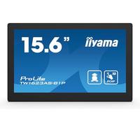 IIYAMA Modèle du produit : 15,6' PCAP, 10 points, dalle IPS, 1920x1080, 30ms, 450cd/m², 1000:1, 1xHDMI, USB (3x2.2), 4GB RAM, 32GB de stockage, RJ45 (LAN), VESA 100x100, Haut-parleurs