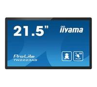 iiyama ProLite TW2223AS-B1 - Écran LED - 22" (21.5" visualisable) - fixe - écran tactile - 1920 x 1080 Full HD (1080p) - VA - 400 cd/m² - 3000:1 - 18 ms - HDMI - haut-parleurs - noir, mat