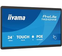 iiyama Prolite TW2424AS-B3P Écran LED IPS 60,5 cm 23,8" Full HD 10 Points Multitouch capacitif Android 14 USB-C Out Audio in USB3.2/2.0 RJ45 PoE WiFi Bluetooth SD Slot Anti-reflet iiSignage² 24/7 6H