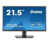 Ecran iiyama Prolite 21,5" Ultra Mince, Dalle VA, 1920x1080, 250cd/m², 3000:1, Haut-parleurs, 1xDisplayPort, 1xHDMI, Hub USB (2x2.0), 1ms, TCO