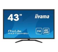 iiyama ProLite X4373UHSU-B1 - Écran LED - 43" (42.5" visualisable) - 3840 x 2160 4K @ 60 Hz - VA - 400 cd/m² - 4000:1 - 3 ms - 2xHDMI. DisplayPort. Mini DisplayPort - haut-parleurs - noir mat Noir mat