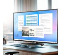 iiyama ProLite X4373UHSU-B2 Moniteur 4K 43'' Écran 4K UHD de 43 pouces avec mode double, port USB-C alimenté à 95 W, commutateur KVM intégré et dalle