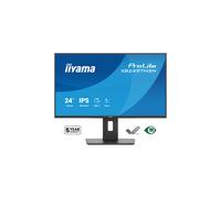 iiyama ProLite XB2497HSN-B1 Écran de 23,8 pouces doté de la technologie IPS, d'une station d'accueil USB-C, d'un port RJ45 (LAN) et d'un socle ergonomique