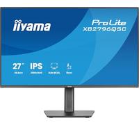 iiyama Prolite XB2796QSC-B1-B1 Moniteur LED IPS 68,5 cm 27" QHD HDMI USB-C (65 W) Hub USB (USB v3.2 Gen 1, Type-C) Slim-Line Réglage de la hauteur Pivot Noir