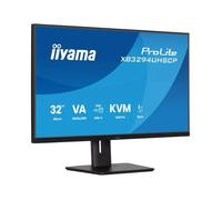 iiyama ProLite XB3294UHSCP-B1 - Écran LED - 31.5" - 3840 x 2160 4K @ 60 Hz - VA - 400 cd/m² - 3000:1 - 2 ms - HDMI, DisplayPort, USB-C - haut-parleurs - noir, mat