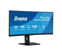 iiyama ProLite XCB3494WQSU-B1 Écran 34" UWQHD VA Incurvé 1500R, 3440x1440, 0.4ms MPRT, 120Hz, 350cd/m², DP/HDMI, Hub USB 3.2, Noir