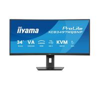 iiyama ProLite XCB3497WQSNP-B1 écran plat de PC 86,4 cm (34") 3440 x 1440 pixels UltraWide Quad HD LED Noir