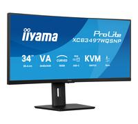 iiyama ProLite XCB3497WQSNP-B1 écran plat de PC 86,4 cm (34") 3440 x 1440 pixels UltraWide Quad HD LED Noir