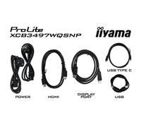 iiyama ProLite XCB3497WQSNP-B1 écran plat de PC 86,4 cm (34") 3440 x 1440 pixels UltraWide Quad HD LED Noir