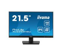 iiyama ProLite XU2293HSU-B7 Moniteur 21.5" Full HD IPS 100Hz, 1920x1080, 1ms, 300cd/m², HDMI/DisplayPort, Hub USB 2.0, Haut-parleurs, Noir