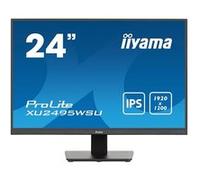iiyama ProLite XU2495WSU-B7 - Écran LED - 24.1" - 1920 x 1200 WUXGA @ 75 Hz - IPS - 300 cd/m² - 1000:1 - 4 ms - HDMI, DisplayPort, USB-C - haut-parleurs - noir mat Noir mat G