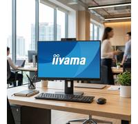 iiyama ProLite XUB2490HSUH B2 Écran 24'' avec webcam Moniteur de 24" avec affichage Full-HD, webcam 5MP, microphone et fonction de pivot - idéal pour