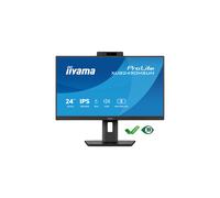 iiyama ProLite XUB2490HSUH-B2 Moniteur de bureau 24 pouces avec webcam et microphone Windows Hello intégrés
