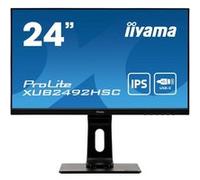 iiyama ProLite XUB2492HSC-B1 - Écran LED - 24" (23.8" visualisable) - 1920 x 1080 Full HD (1080p) @ 75 Hz - IPS - 250 cd/m² - 1000:1 - 4 ms - HDMI, DisplayPort, USB-C - haut-parleurs - noir Noir G