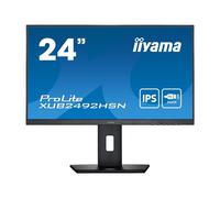 iiyama ProLite XUB2492HSN-B5 - Écran LED - 24" (23.8" visualisable) - 1920 x 1080 Full HD (1080p) @ 75 Hz - IPS - 250 cd/m² - 1000:1 - 4 ms - HDMI, DisplayPort, USB-C - haut-parleurs - noir mat
