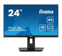ECRAN IIYAMA XUB2492QSU 23,8 Prolite, IPS, 2560 x 1440 @100Hz, 0.5ms, 300cd, Haut-parleurs, HDMI/DP/USB-C/USB HUB (3x3.2), VESA, i-Style Colour, réglable en Hauteur + Pivot