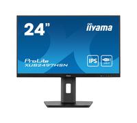 iiyama ProLite XUB2497HSN-B1 - Écran LED - 24" (23.8" visualisable) - 1920 x 1080 Full HD (1080p) @ 100 Hz - IPS - 250 cd/m² - 1300:1 - 1 ms - HDMI, DisplayPort, USB-C - haut-parleurs - noir, mat