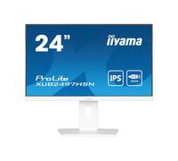 Iiyama ProLite XUB2497HSN-W2 : Écran 23.8" IPS Full HD, USB-C Dock, RJ45, 1920x1080, 1ms MPRT, 100Hz, Hub USB 3.2, Blanc