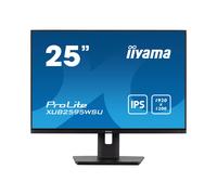 iiyama ProLite XUB2595WSU-B5 : Écran 25" WUXGA IPS LED, 1920x1200, 4ms, 300cd/m², DP/HDMI/VGA, Hub USB 2.0, HP intégrés, Noir