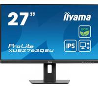 iiyama ProLite XUB2763QSU-B1 - Écran LED - 27" - 2560 x 1440 QHD @ 100 Hz - IPS - 350 cd/m² - 1500:1 - 2 ms - HDMI, DisplayPort - haut-parleurs - noir, mat