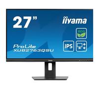 iiyama ProLite XUB2763QSU-B1 - Écran LED - 27" - 2560 x 1440 QHD @ 100 Hz - IPS - 350 cd/m² - 1500:1 - 2 ms - HDMI, DisplayPort - haut-parleurs - noir, mat