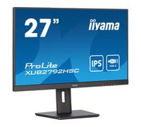 iiyama ProLite XUB2792HSC-B5 - Écran LED - 27" - 1920 x 1080 Full HD (1080p) @ 75 Hz - IPS - 250 cd/m² - 1000:1 - 4 ms - HDMI, DisplayPort, USB-C - haut-parleurs - noir, mat