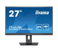 iiyama ProLite XUB2792HSN-B5 - Écran LED - 27" - 1920 x 1080 Full HD (1080p) @ 75 Hz - IPS - 250 cd/m² - 1000:1 - 4 ms - HDMI, DisplayPort, USB-C - haut-parleurs - noir mat