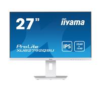 iiyama ProLite XUB2792QSU-W5 - Écran LED - 27" - 2560 x 1440 WQHD @ 75 Hz - IPS - 350 cd/m² - 1000:1 - 5 ms - HDMI, DVI, DisplayPort - haut-parleurs - blanc mat