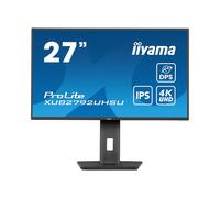 iiyama ProLite XUB2792UHSU-B6: Écran 27" 4K Ultra HD IPS LED, 3840x2160, 4ms, 350cd/m², USB 3.2 Gen 1, HDMI 2.0, DisplayPort 1.2, VESA
