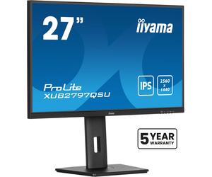 iiyama ProLite XUB2797QSU-B2 écran plat de PC 68,6 cm (27 ) 2560 x 1440 pixels Quad HD LED Noir