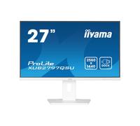 iiyama ProLite XUB2797QSU-W2 : Écran 27" QHD IPS LED 2560x1440, 100Hz, 1ms, 300cd/m², Hub USB 3.2, HDMI 2.0, DisplayPort 1.4, Réglage Hauteur 150mm
