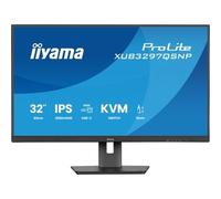 iiyama Moniteur ProLite XUB3297QSNP-B1 32 pouces QHD IPS 100 Hz USB‑C 95W RJ45 KVM Noir