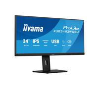 iiyama ProLite XUB3493WQSU-B6 : Écran LED 34" UltraWide Quad HD (3440x1440) IPS, 1ms MPRT, 120Hz, 400cd/m², Hub USB-C, HDMI 2.0, DisplayPort 1.2