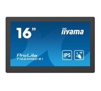 IIYAMA T1624MSC-B1 ProLite 15.6inch capacitive multitouch LED backlight 1920x1080 25ms 385cd/m2 HDMI black