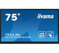 iiyama TE7512MIS-B3AG Écran d'affichage dynamique En forme de kiosk 190,5 cm (75") LCD Wifi 400 cd/m² 4K Ultra HD Noir Écran tactile Intégré dans le processeur Android 11 24/7
