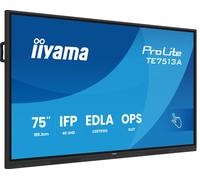 iiyama ProLite TE7513A-B3AG Écran interactif 75'' Écran interactif 4K UHD de 75 pouces avec Google EDLA, Android 14, PureTouch-IR+ et WiFi 6E, pour