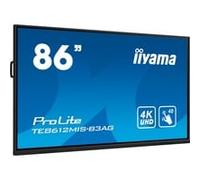 iiyama "TE8612MIS-B3AG Écran d''affichage dynamique En forme de kiosk 2,17 m (85.6"") LCD Wifi 400 cd/m² 4K Ultra HD Noir Écran tactile Intégré dans le processeur Android 11 24/7, Affichage public" ,