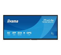 iiyama TE9218UWI-B1AG Écran d'affichage dynamique Écran plat interactif 2,32 m (91.5") LED Wifi 500 cd/m² 5K Ultra HD Noir Écran tactile Intégré dans le processeur Android 16/7