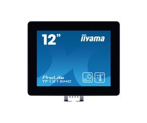 Iiyama TF1215MC-B1 Moniteur Industriel 12.1" IP65 -20°C à 60°C, Temps Réponse 25ms, Câbles Secteur/DisplayPort/HDMI/USB, Certifié CE/RoHS