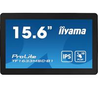 IIYAMA TF1633MSC-B1 15.6inch PCAP FHD Bezel Free Front 10P Touch 385cd/m2 HDMI DP USB Interface HUB 2x2.0 Speakers
