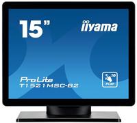 iiyama ProLite T1521MSC-B1 - LED monitor - 15" - touchscreen - 1024 x 768 @ 75 Hz - TN - 350 cd/m² - 800:1 - 8 ms - VGA - speakers - black