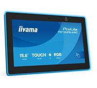 iiyama TW1625LASC-B3PNR Moniteur tactile ProLite 16 pouces PCAP avec système d'exploitation Android, lecteur NFC/RFID et bande LED RVB autour de l'écran