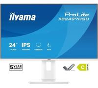 iiyama XB2497HSU-W1 Moniteur ProLite 23,8" IPS FHD 120Hz 350cd 2xUSB 3.2 2xUSB-C HDMI DP HAS 150mm PIVOT blanc
